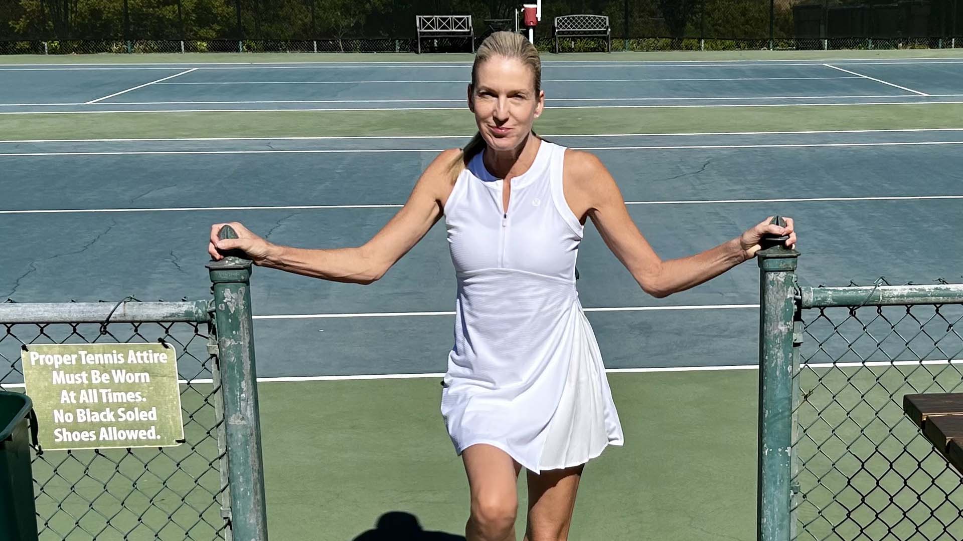  Katreen Hardt on the tennis court