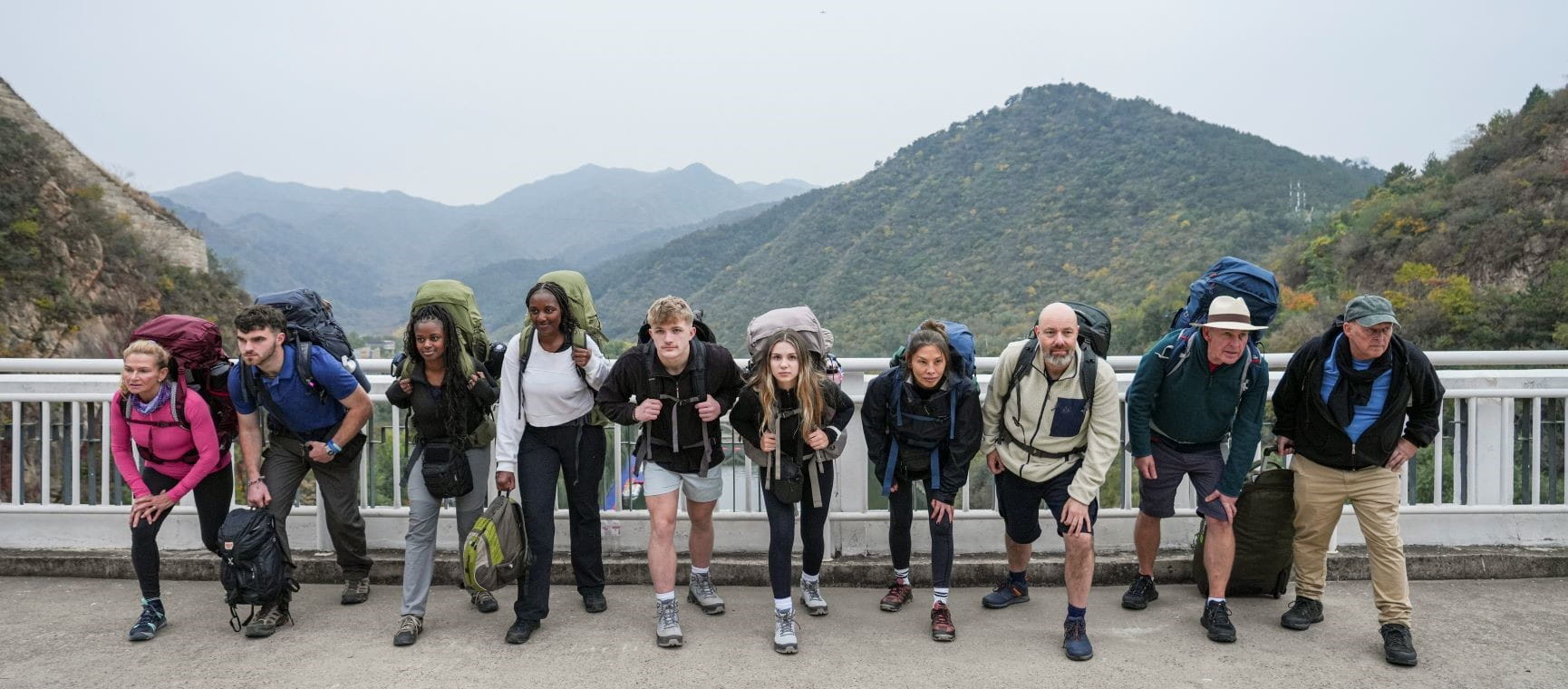 The 2025 Race Across the World cohort at the starting line
