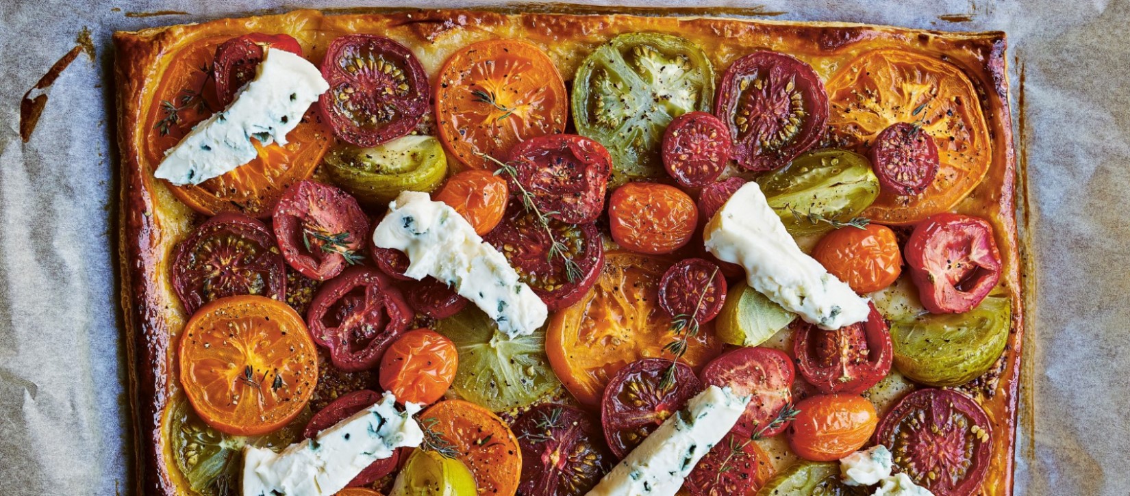 A Tomato tart with dolcelatte